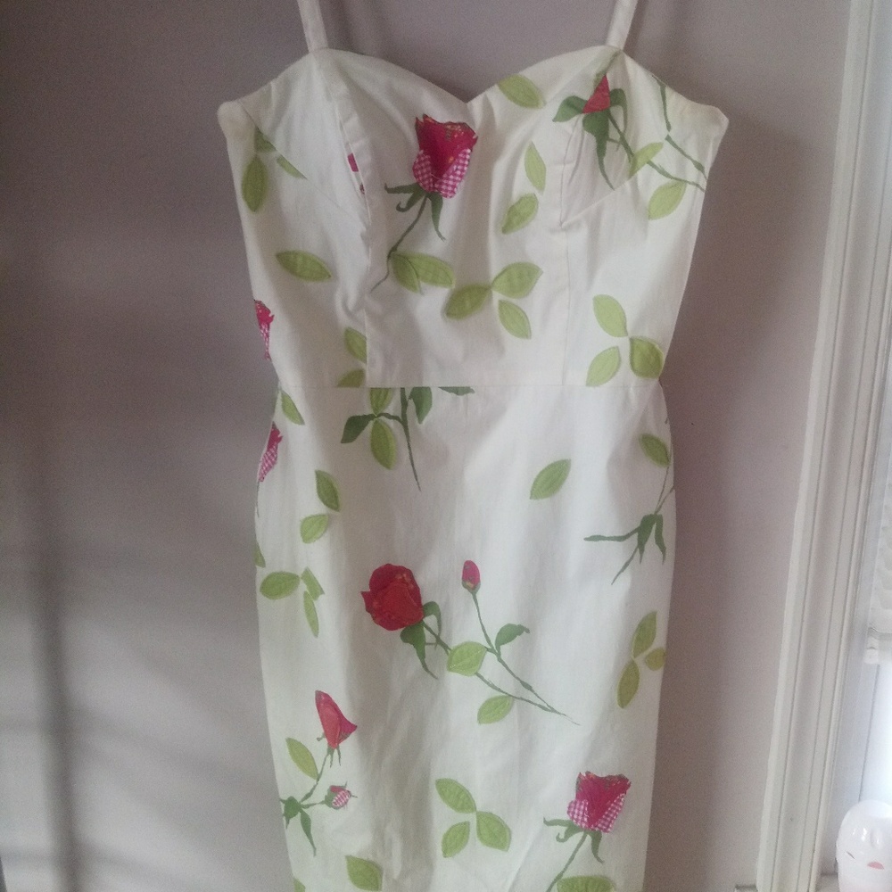 DONNA RICCO FLORAL DRESS